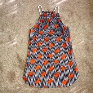 Darling Mudpie Crab Chevron Dress